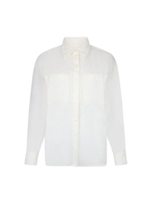 camicia donna manica lunga taschini bianca LIU JO | WA5487-T686110701